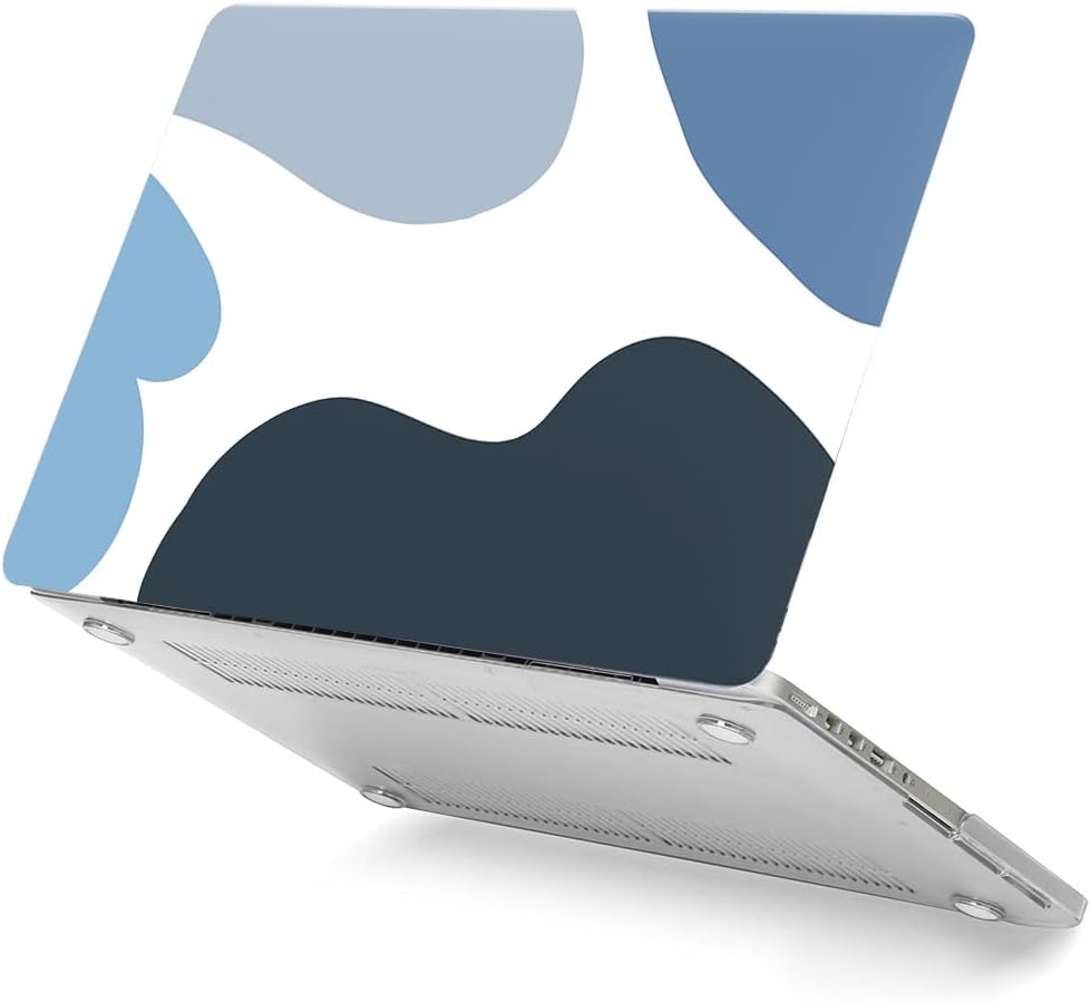 Hard Case Compatible with MacBook Pro 16 inch 2020 2019 Release A2141 with Touch Bar & Touch ID, Print Pattern Plastic Protective Cover Hard Shell Case & Keyboard Skin - Blue Painting