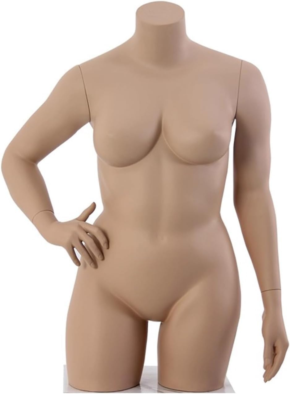 CONGRUI Half Body Cross Waist Posture Human Mannequins Torso Removable Lingerie Displays Manikin