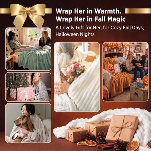  Bedsure Soft Beige Throw Blanket - image 5