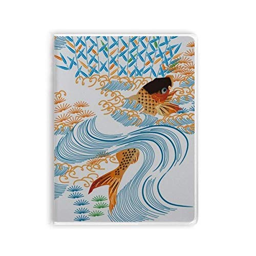Peinture japonaise poisson carnet de notes souple pour journal intime