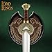 United Cutlery Lord of The Rings Sword of King Theoden | Officially Licensed Herugrim LOTR Replica & Collectible | Display Plaque Included | 27.5