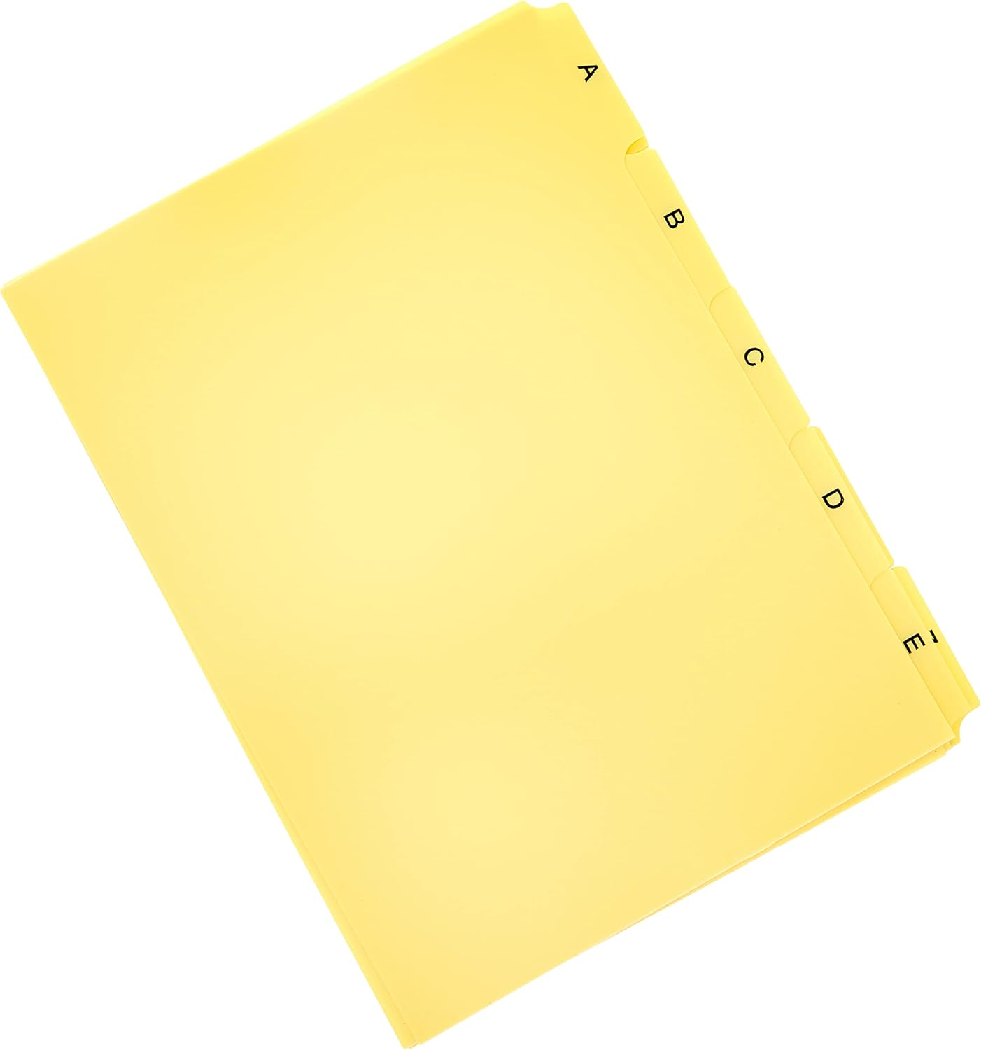 Durable A5 Index Card Set | Includes Printed A-Z Tabs | White | Made of Strong PVC | Perfect for Organising Documents | Pack of 1