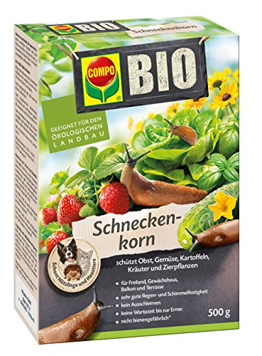 COMPO BIO Schnecken-Korn, Streugranulat gegen Nacktschnecken, 500 g