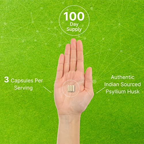 Psyllium Husk Fiber, 300 Capsules | 1500Mg Per Serving, Complexed With Inulin & Acacia – Natural Soluble Fiber Supplement, Plant Based, Non-Gmo | Supports Digestive And Colon Health For Men And Women #TOP4