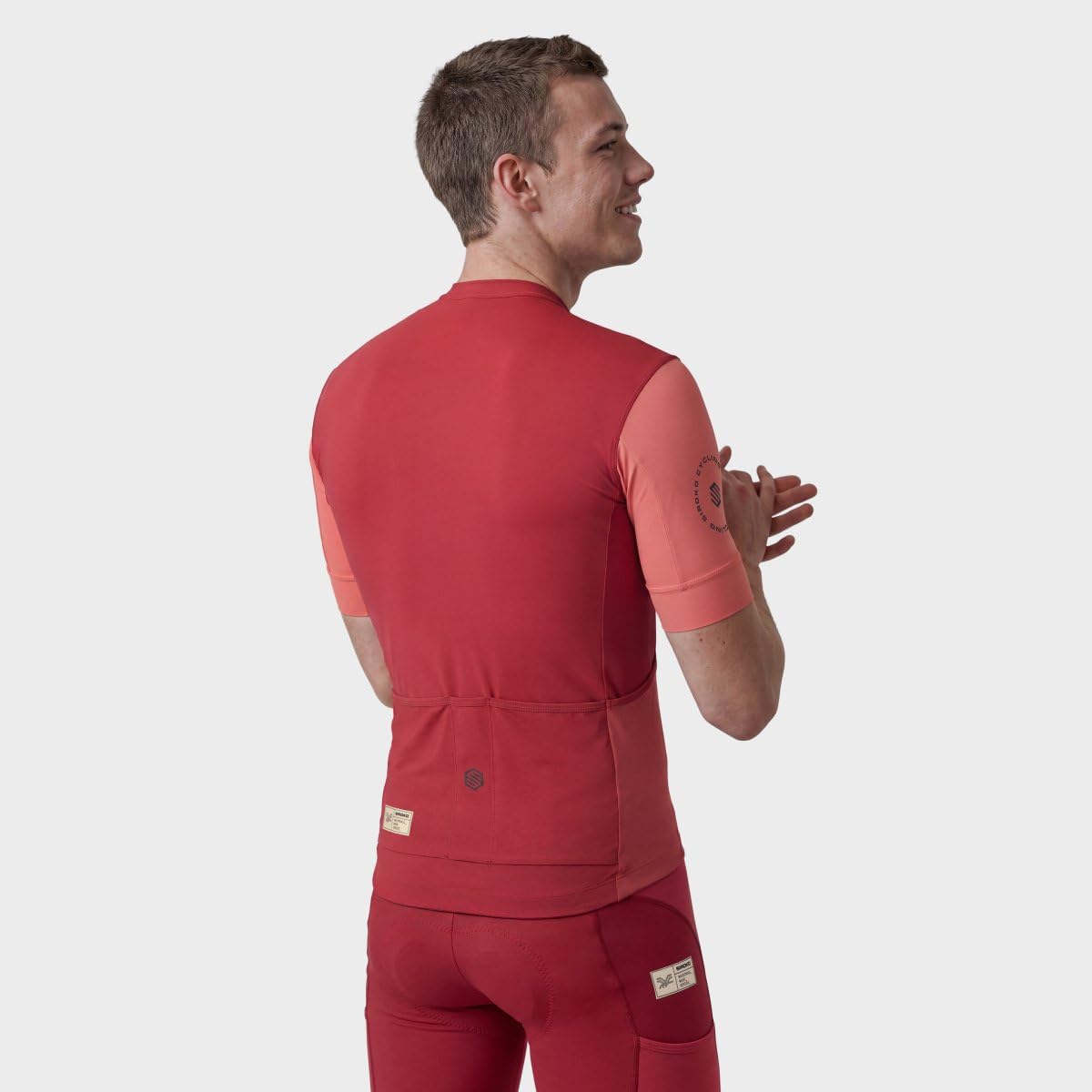 SIROKO Maillot de Gravel Manga Corta Ciclismo GM2 Golden Pedals Red Rojo