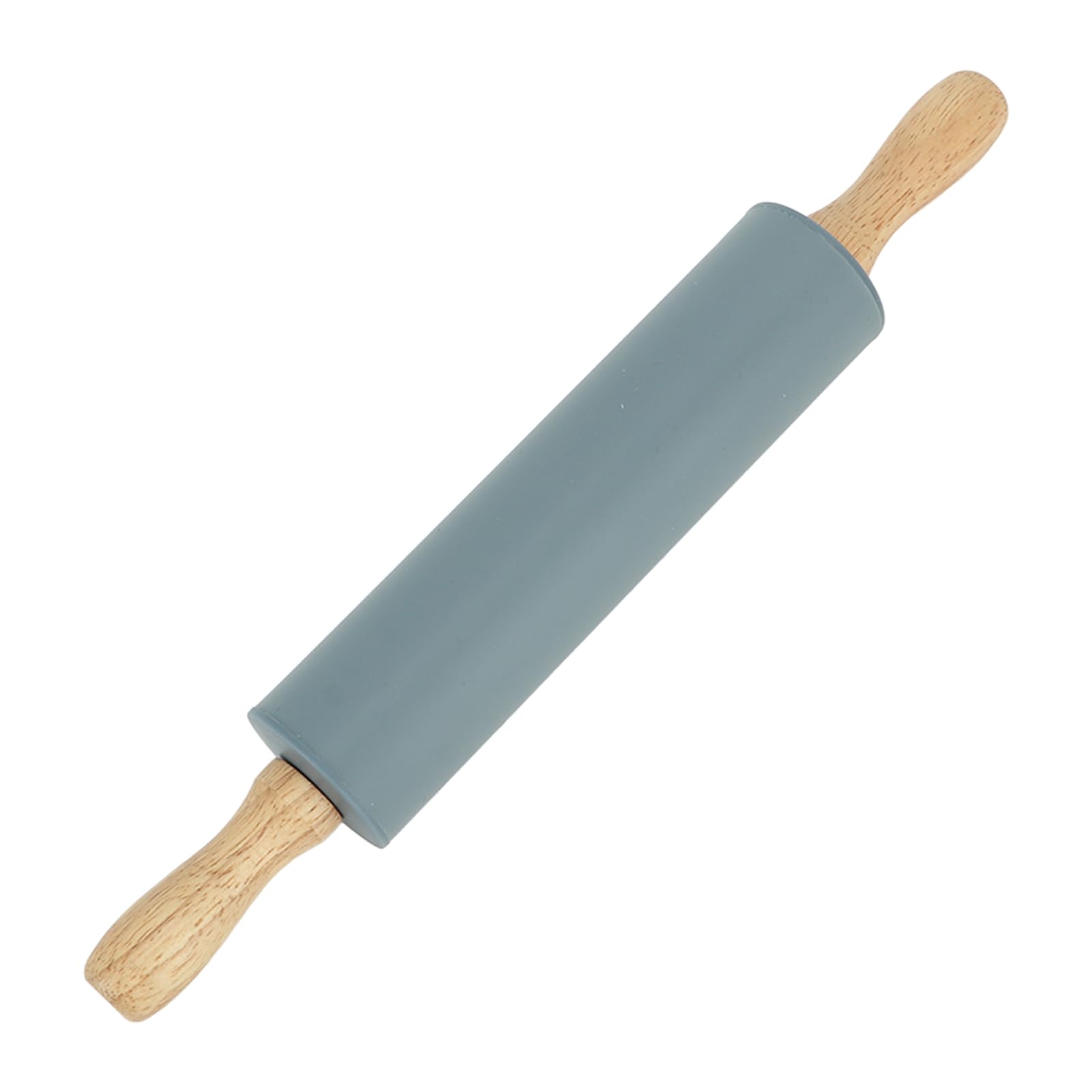 Ejoyous Juego de Alfombrillas para Hornear Repostería con Rodillo, Rodillo de Silicona con Almohadilla para Amasar para Hornear Masa Fácilmente, Pizza y Galletas para Panaderos Caseros (GREY)