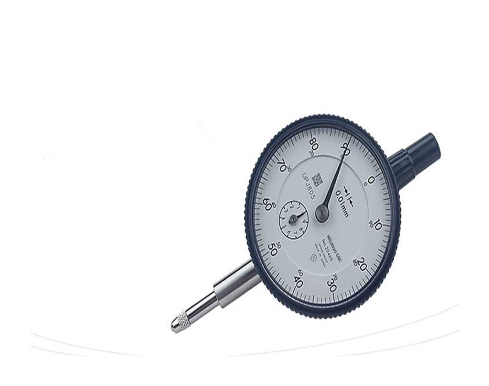 Comparatore Centesimale, Indicatore di quadrante 0-10mm 2046S Indicatore di risoluzione preciso di 0,01 mm Indicatore di misurazione del quadrante dello strumento Leva da tavolo per Falegnameria, Offi