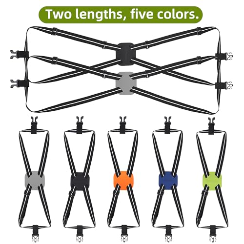 Image of Luggage Straps Bag Bungees for Add a Bag Easy to Travel Suitcase Elastic Strap Belt (Gray, L)
