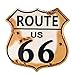 Dojune-Novelty Route 66 Highway - Targa in metallo, stile vintage, stile retrò, con scudo