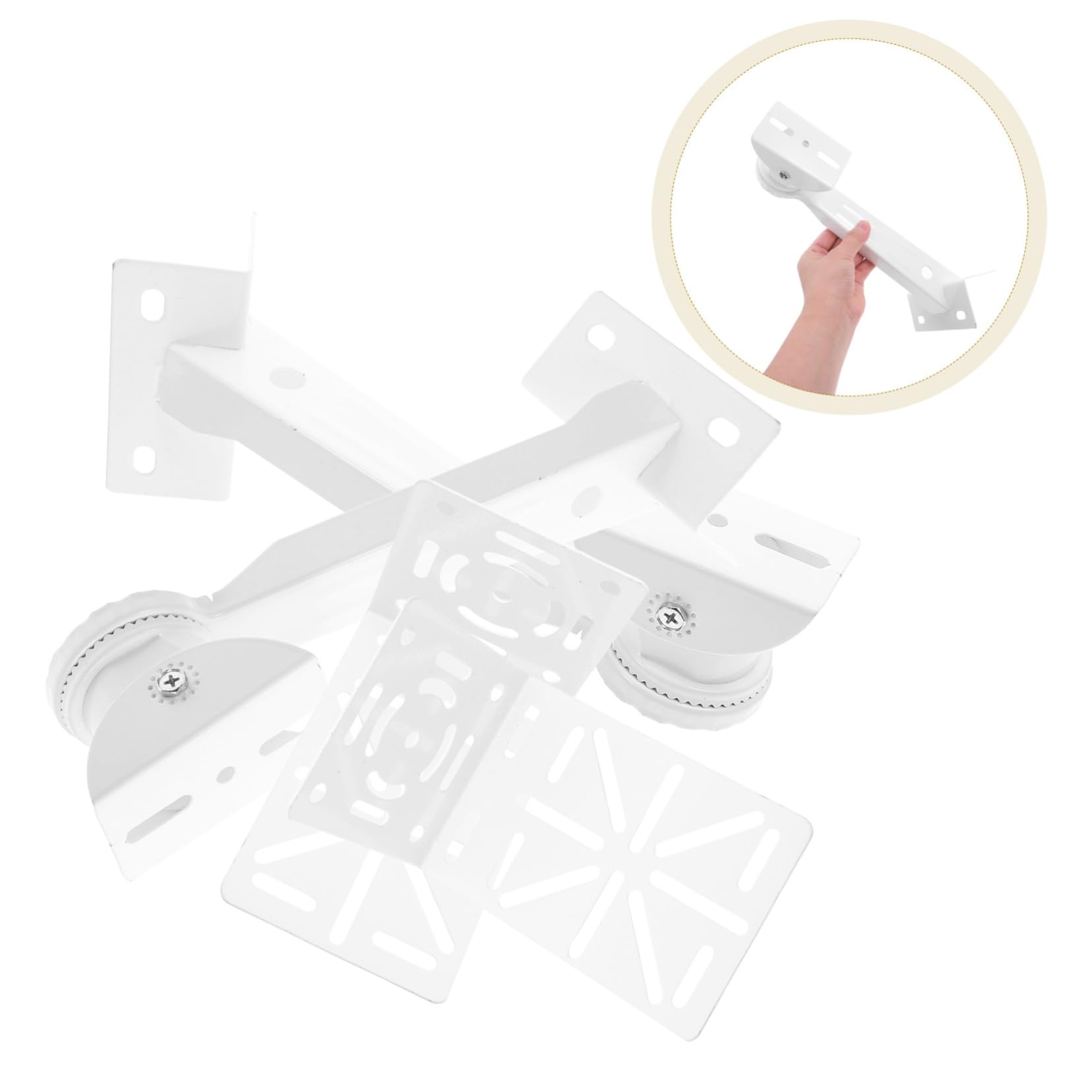 2 Sätze Robuste Eckhalterung aus Stahl für Überwachungskameras Verstärktes Design für Stabile Montage Universeller Wand Deckenadapter Platzsparend für Geschäftsbereiche