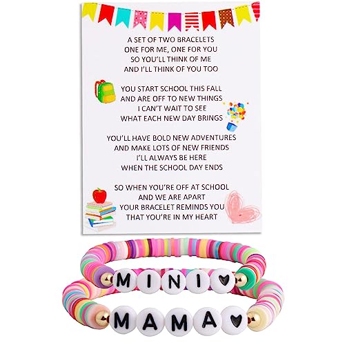 QqzsJewls First Day of School Gifts for Mother Daughter Back to