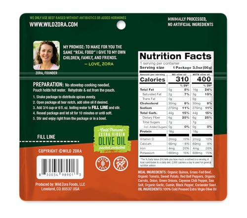 image for Wild Zora Organic Quinoa Bowls - Quick Prepared Meals, Instant Tasty B