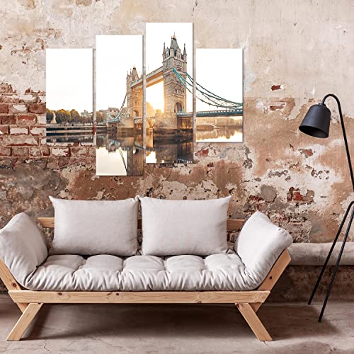 Decomonkey Quadro Stampa su Tela moderno Tower