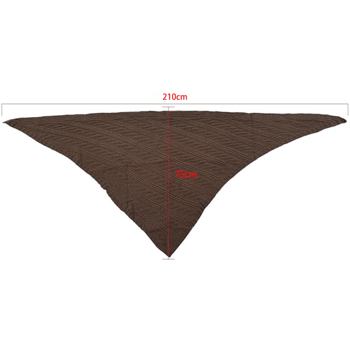 CAMDOM Bufanda Calida de Invierno Para Mujer Medieval Vintage de Punto Acogedora Chal Regalo Para el Dia de la Madre Sueter Triangular Bufanda