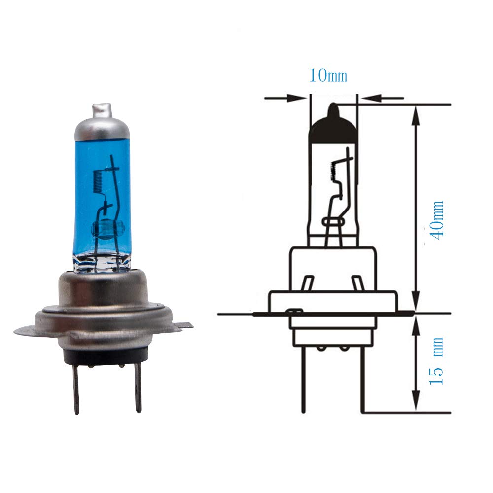 Ampoule à décharge au xénon Super Bright White Warm 12V Ampoule Xénon Phare, Baceyong Ampoule Xénon 55W/ 100W Lampe de Remplacement H7/H11/H15 Ampoule Phare Lampes