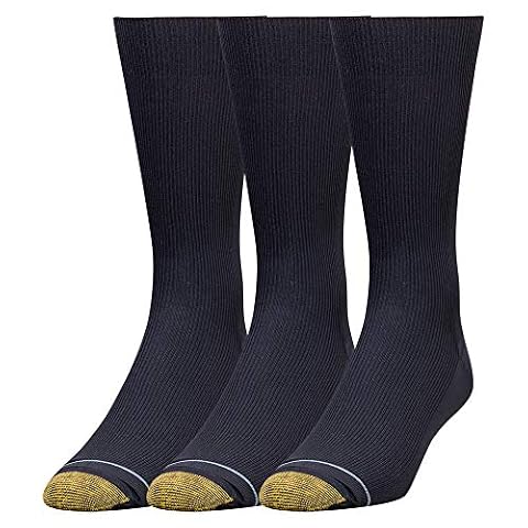 GOLDTOE Metropolitan Crew skarpety męskie, 3 pary, granatowy, L
