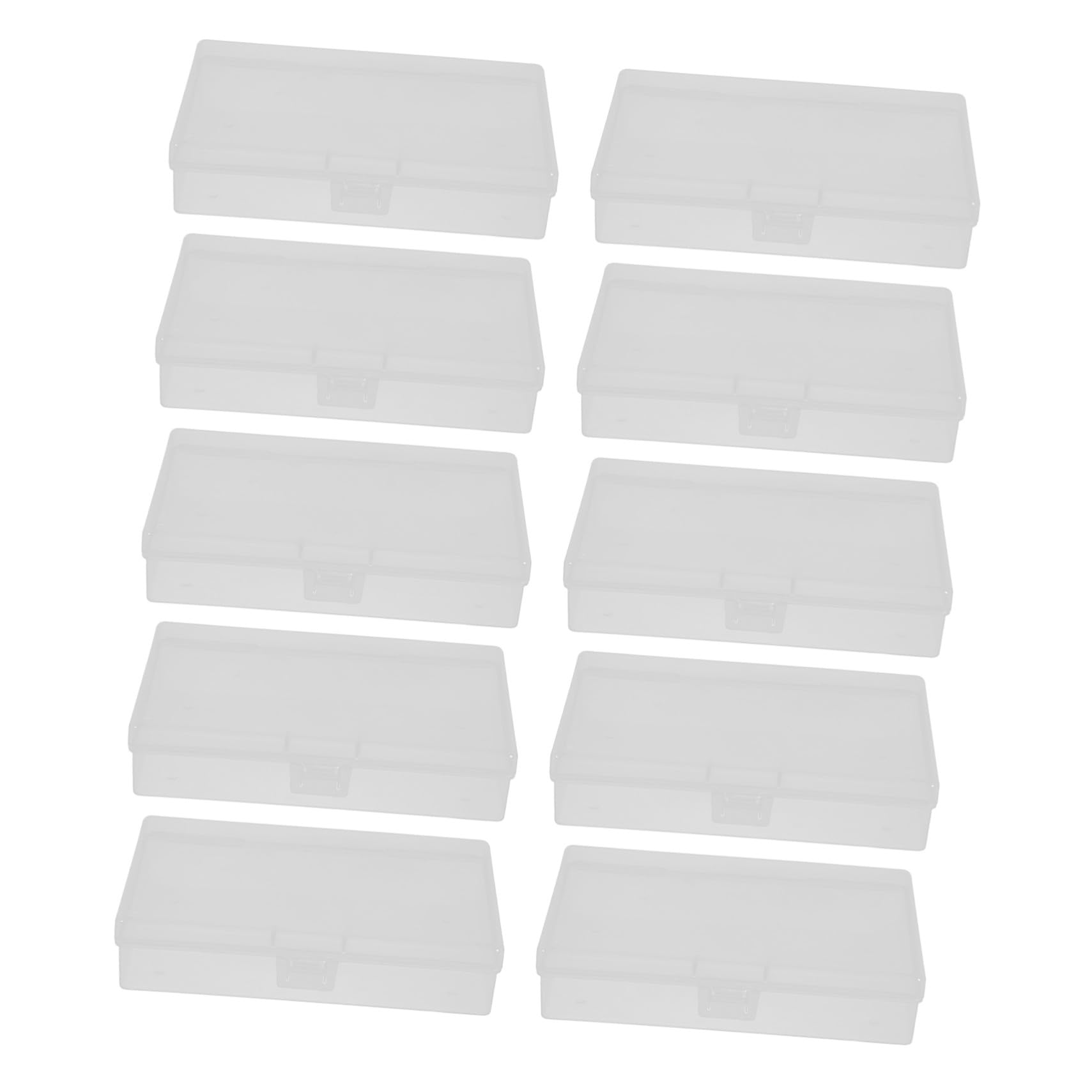 Conteneurs rectangulaires en plastique transparent pour mini objets