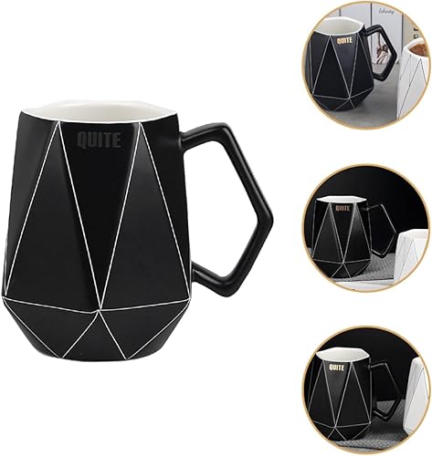 Miniatura 7 de HOMSFOU Mug Ceramic To Go Coffee Cups with Lids Porcelain Tea Cup Porcelain Coffee Cup Cappuccino Cup Drinking Glasses with Lids Vasos Con Tapas