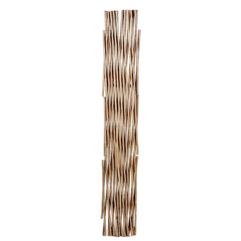 Lot de 5 clôtures en osier - 180 x 90 cm - Extensible - Traité contre les intempéries - Tuteur pour plantes grimpantes - Brise-vue pour jardin et cour