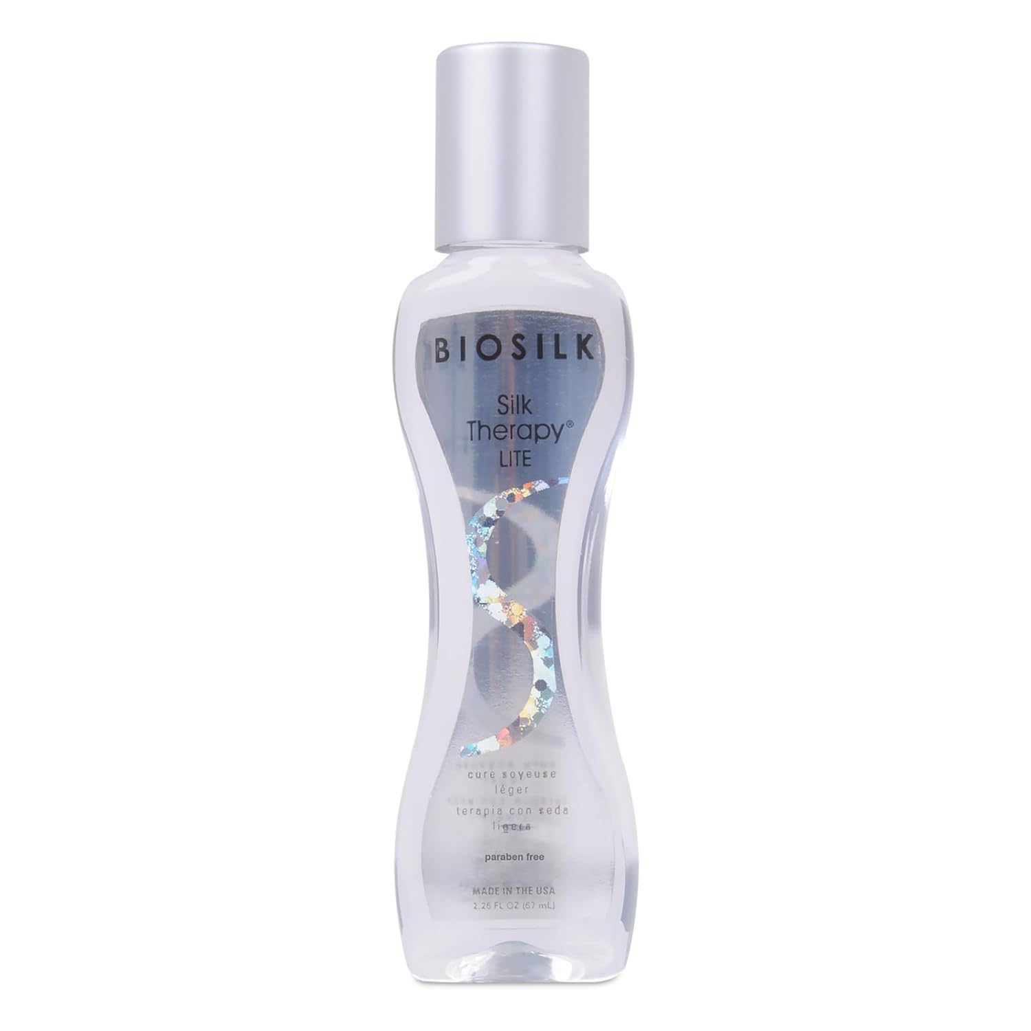 BioSilk Silk Therapy Lite, Leave-In Reconstructing Treatment To Smooth Fine & Thin Hair, Sulfate, Paraben & Cruelty-Free, 2.26 Oz