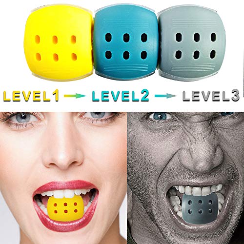 Exercitador de linha da mandíbula, Andoer Exercitador de linha da mandíbula Bola de ginástica Pescoç