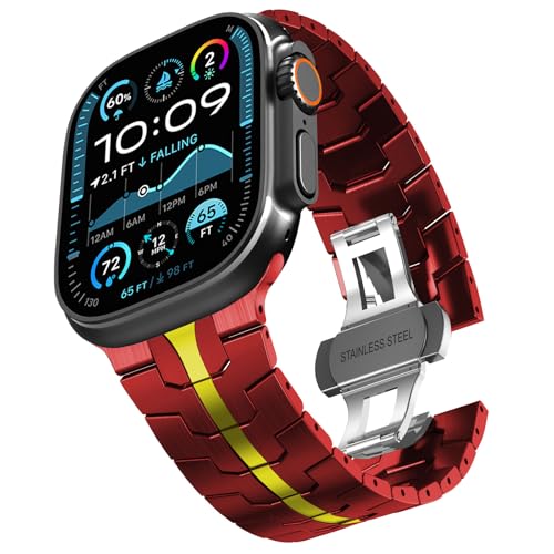 CHANCHY Stainless Steel Band for Apple Watch Band Apple Watch Ultra 3/2/1 Band 49mm, Series...