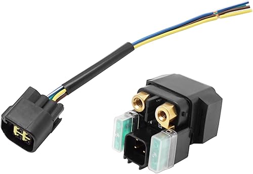Miniatura 5 de M MATI Relé de solenoide de arranque y enchufe para Yamaha Raptor 700 700R 250 125 2006-Up Kodiak 450 2018-Up 5UG-81940-00-00 5B4-81940-00-00