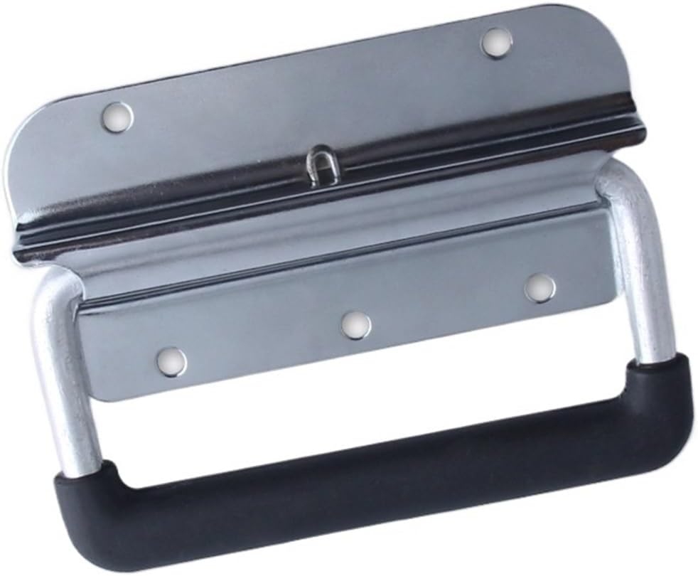 Military Box Folding Handle Mechanical Equipment Plate Handle Energy Equipment Battery Box Handle(Iron)