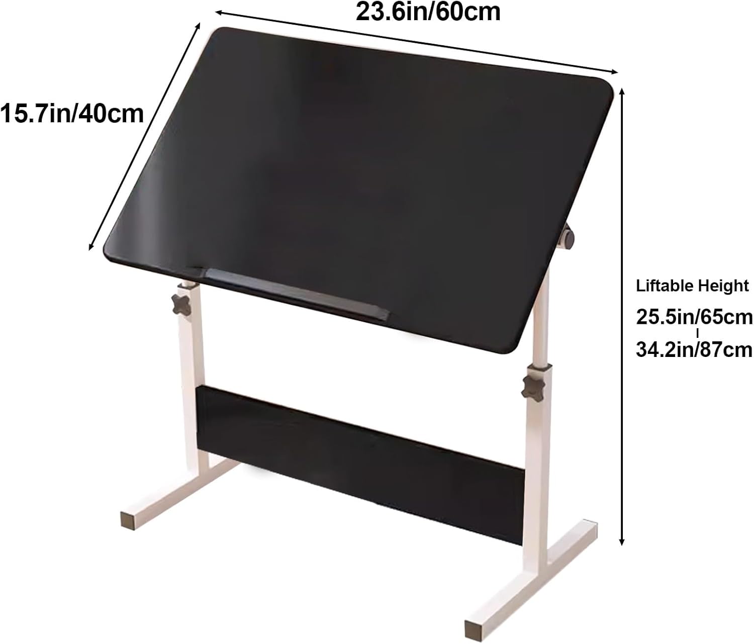 Adjustable Height and Angle Drafting Table, Art Desk, Drawing Table Easels for Artists, Computer Desk - Perfect for Home and Office Use(Size:15.7x23.6in/40x60cm,Color:B)