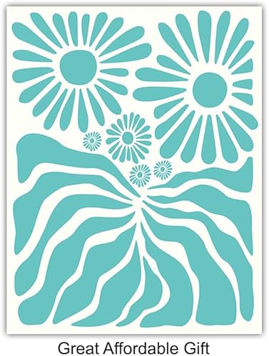 Miniatura 4 de Teal Green Teal Wall Decor - Teal Wall Art - Boho-chic Boho Wall Art - Light Teal Living room Decor - Teal Blue Kitchen Bedroom Dining room Home