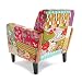 Versa 19500273 Sillón Individual Pink Patchwork, 65x77x71cm,Sofá apoyabrazos