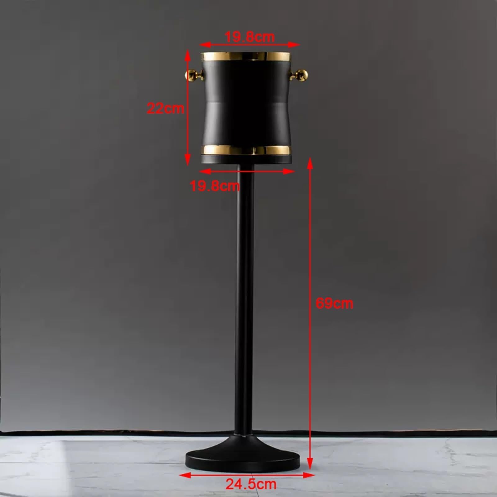 Enfriador de vino grande de acero inoxidable con soporte, para fiestas, eventos, entretenimiento en casa