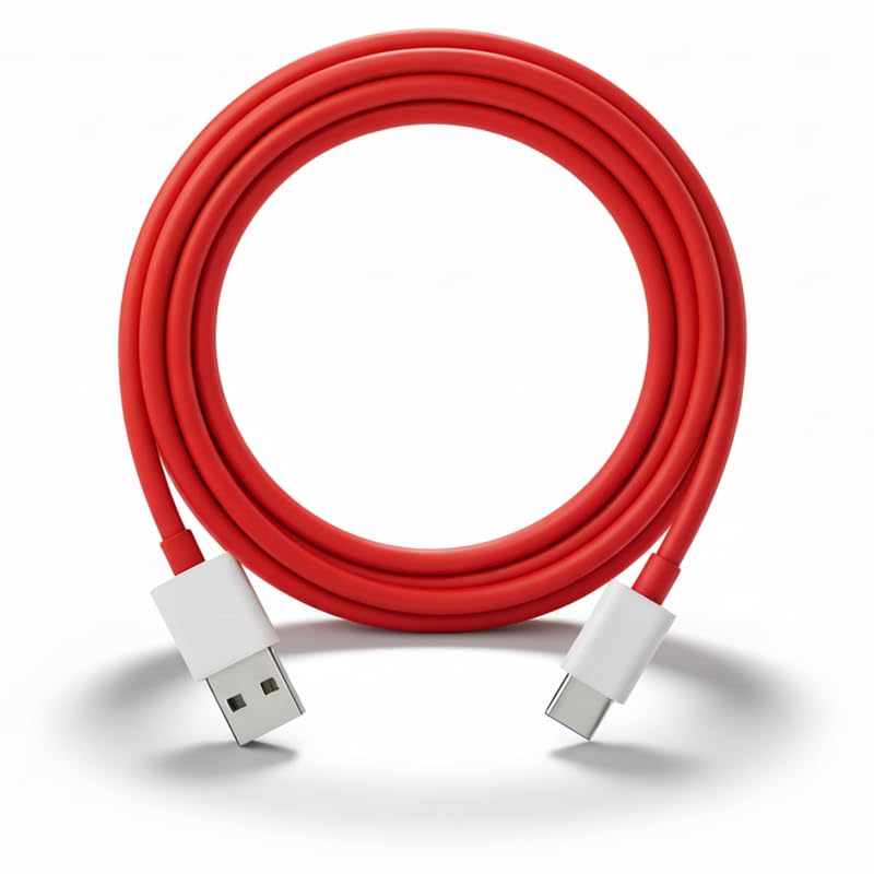 Shopkart 65W Fast Charging Cable – USB to C compatible with OnePlus 13 13R 12 12R 11 10 9 Pro Nord 4 3 2 CE Series (Dash Warp Supervooc) Compatible | Original High-Speed Charging