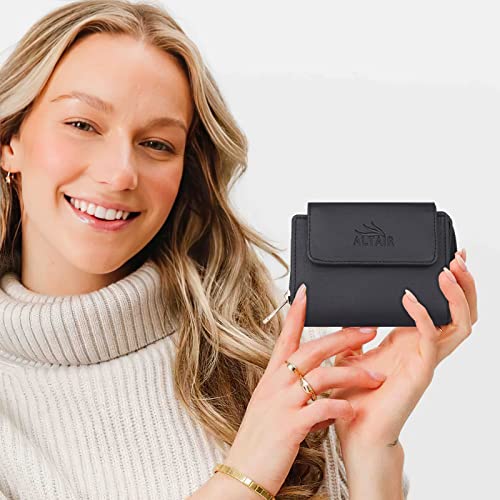 Image of Premium Vegan Leather Women's Wallet | Stylish Durable Clutch Wallet and Lightweight Clutch with Zip Coin Pocket and Card Slot