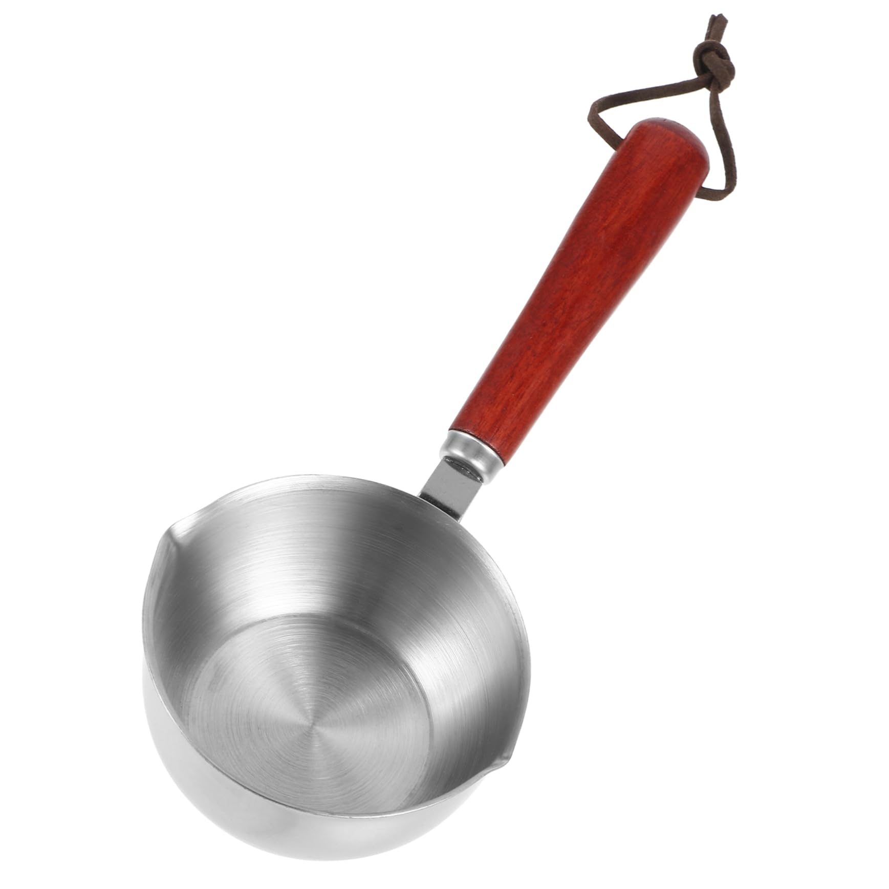 Ciieeo Mini Stainless Steel Milk Warmer Pot Small Cooking Pan with Handle Efficient Butter Warmer for Induction Gas Stoves Compact Design for