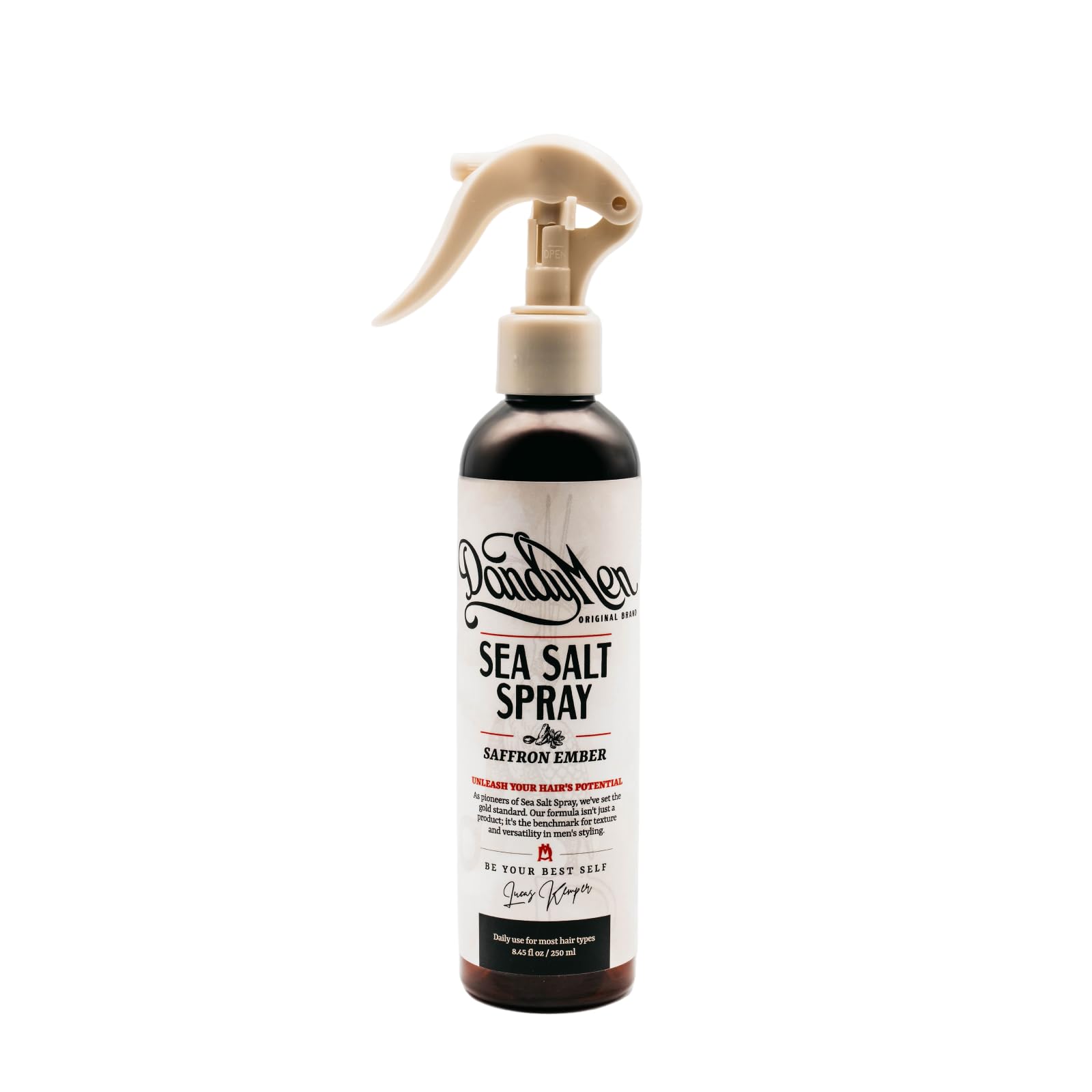 Sea Salt Spray for Men Lightweight Texture Volume and Flexible Hold Hair Texture Spray with Epsom Salt Pro-Vitamin