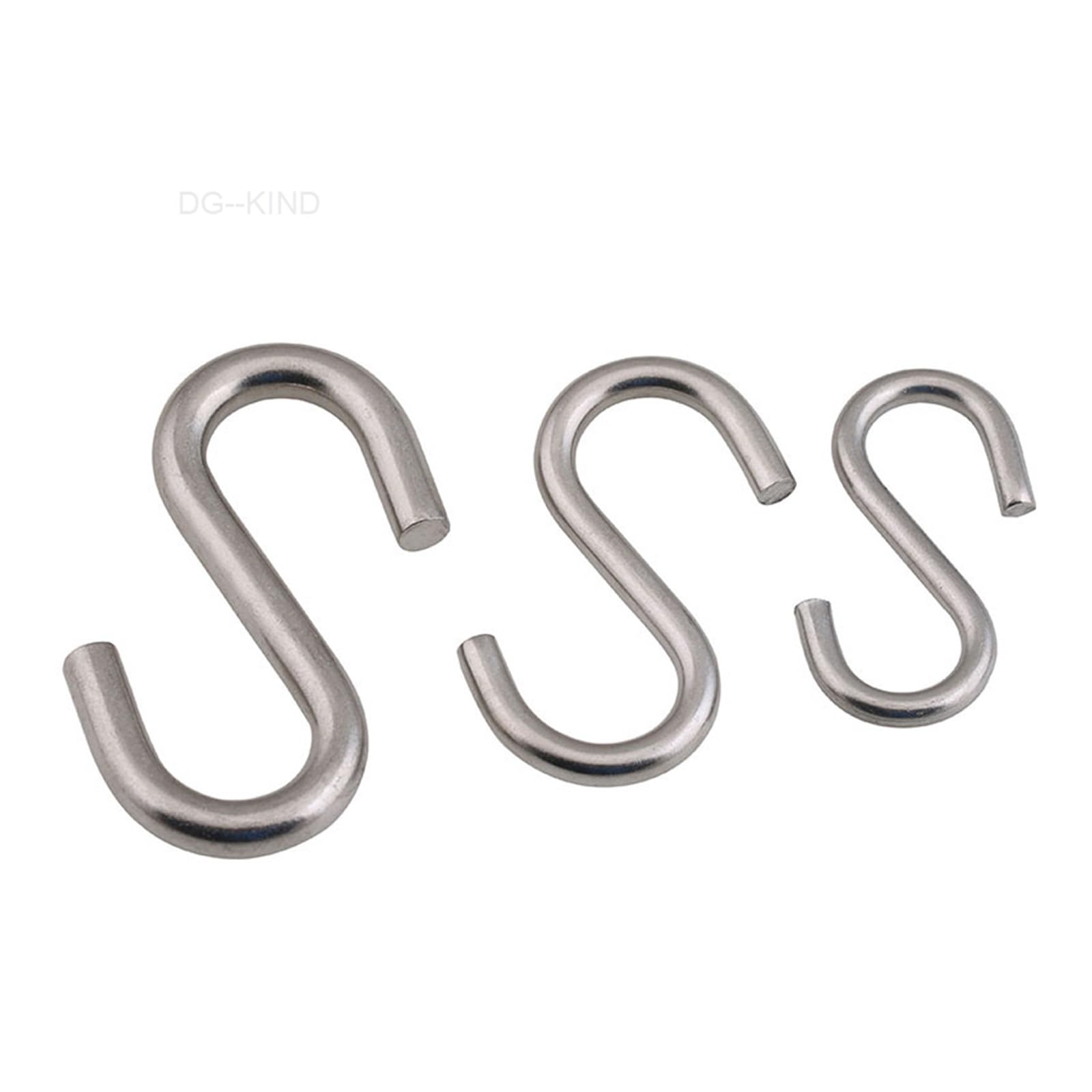 yaoqijie Ganchos pesados ​​en forma de S 304, herramienta colgante de acero inoxidable, utensilios de garaje, colgador de cobertizo for plantas, herramientas de almacenamiento for habitación de cocina