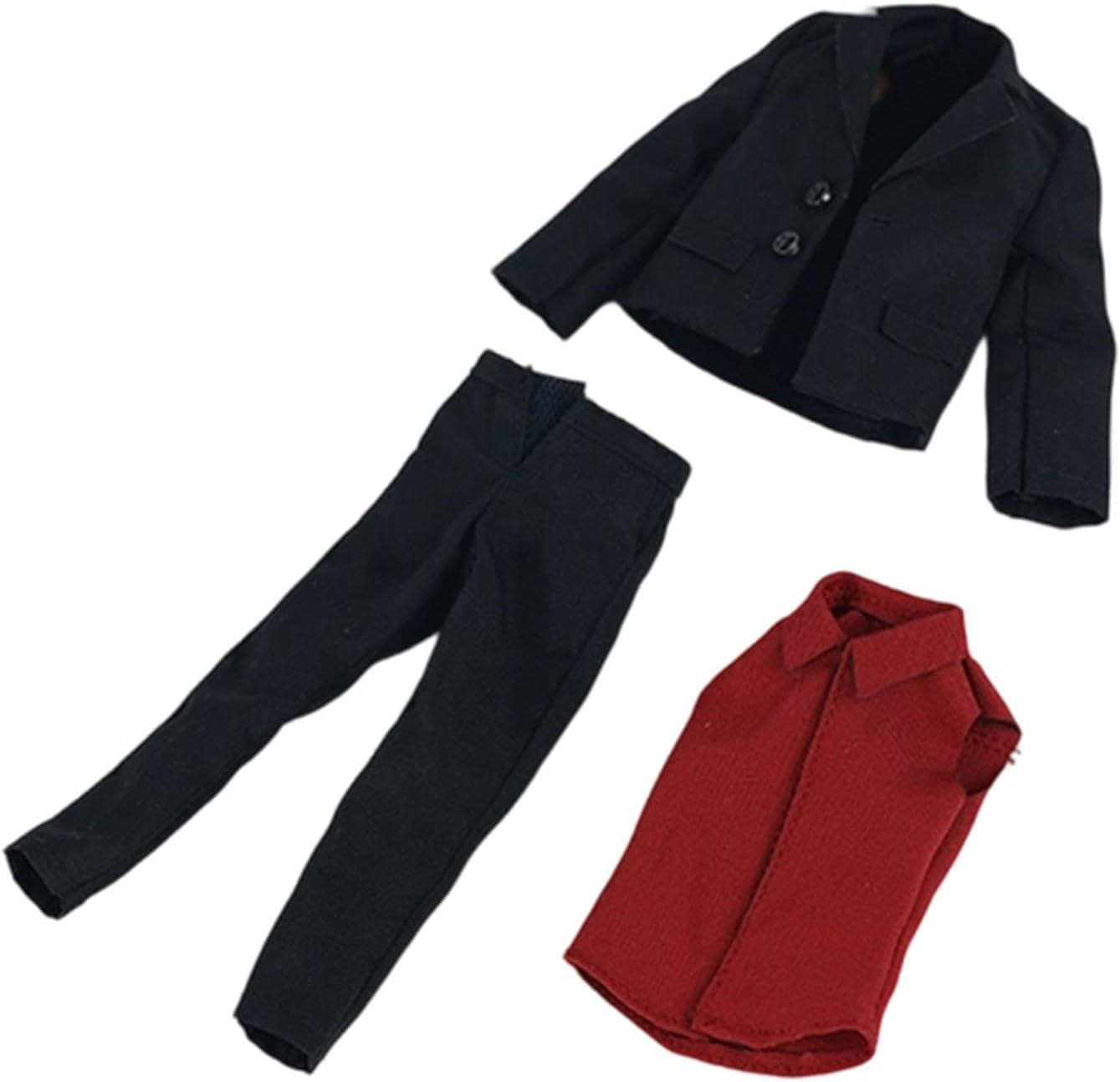 1:12 Action Figure Clothes, Miniature Clothes for 6 Inch Dolls, Boys, Red