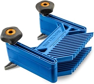 Double Featherboard for Table Saws – Extra Height & Precise Adjustment Feather Boards for Woodworking w/ 2 Featherboards, Knobs & Risers – Woodworking Accessories for Drill Press & Router Kit