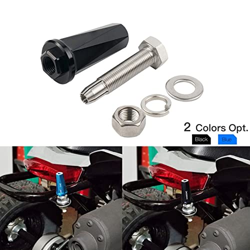 Mei-Mracing CNC ATV UTV Motorcycle Flag Pole Holder Mount for Yamaha Raptor 700 YZF450 (Color : Black)