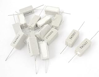 Aexit 15 Pcs Passive Components 36 Ohm 5W Fixed Wire Wound axia-l Lead Ceramic Capacitors Cement Resistor