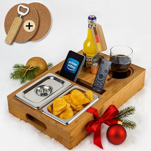 ✅ Organizer per divano multifunzionale: questa barra per divano è molto più di un semplice accessorio per divano. Può essere utilizzato come ciotola per snack, supporto per telecomando, supporto per bottiglie, tavolino per divano o vassoio per divano. Tutto ciò che è importante a portata di mano, organizzato ed elegante. Non solo è un articolo indispensabile nell'appartamento, ma anche un gadget essenziale nell'attrezzatura della roulotte e nel campeggio.