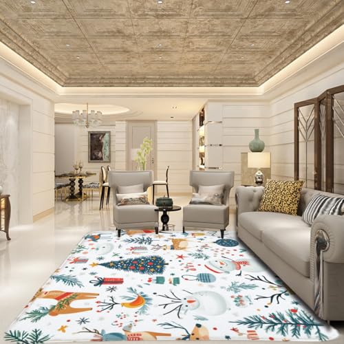 Alfombra Navidad 150 x 200 cm para renovar el salón moderno 5