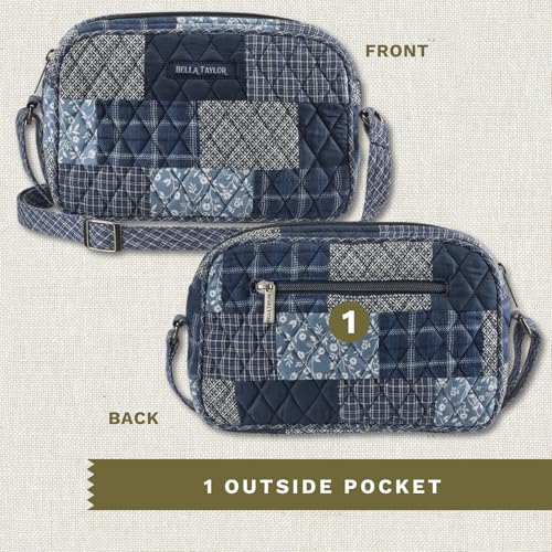 Image of Bella Taylor Simple Crossbody, Quilted Handbag for Women