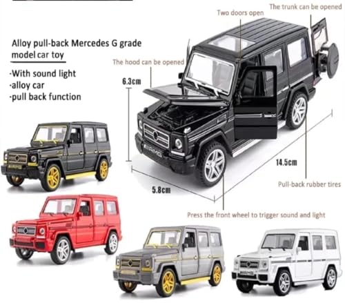 Image of Sky Tech G65 1:32 Model Car Exclusive Alloy Metal Pull Back Die-cast Car Diecast Metal Pullback Toy car with Openable Doors & Light Music Best Gifts Toys for Kids【Multi Color】