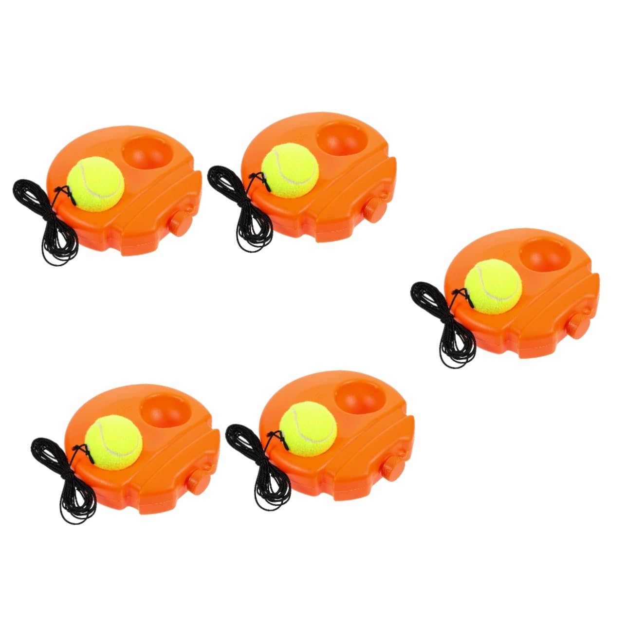 Toyvian Entrenador de Tenis con Base de Rebound para Práctica Deportiva Herramienta de Entrenamiento para Principiantes Incluye Pelota Base Estable y Diseño para Entrenamiento