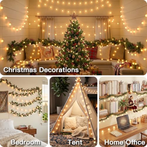 suddus Globe String Lights Indoor, 43 FT 100 Led Fairy Lights Plug in by suddus - Used condition - Image 4