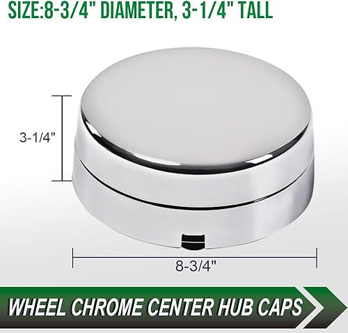 Miniatura 2 de VRracing - Juego de 2 tapas centrales de rueda compatibles con Dodge Ram 3500 2003-2017 de 1 tonelada de doble rueda cromada