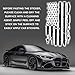 QKYS Distressed American Flag Car Hood Decal, 11.81