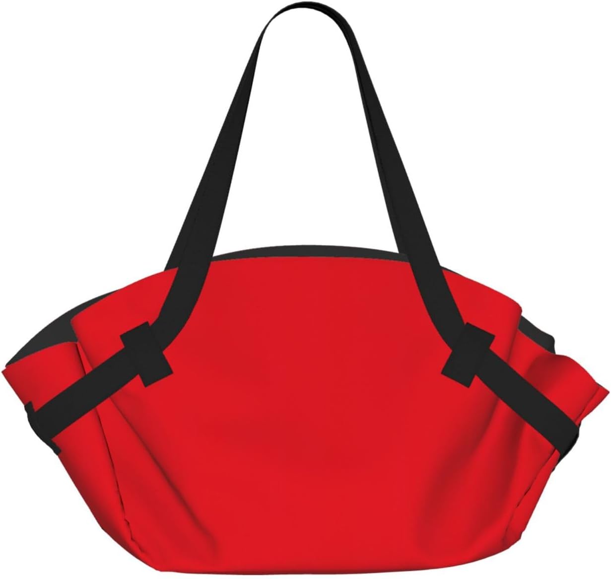 Foldable Camping Bag for Outdoor Picnic Beach Use Comfortable Light with Unique Exquisite Solid color red Print